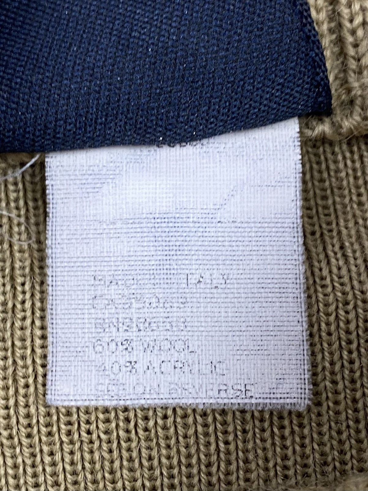Paul & Shark × Vintage Paul&Shark Yachting Combined Wool Tan Crewneck Sweater Size US L / EU 52-54 / 3 - 4 Thumbnail