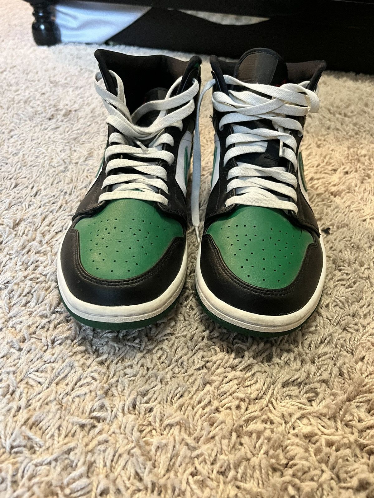 Jordan Brand Jordan 1 mid green toe Size US 10 / EU 43 - 2 Thumbnail