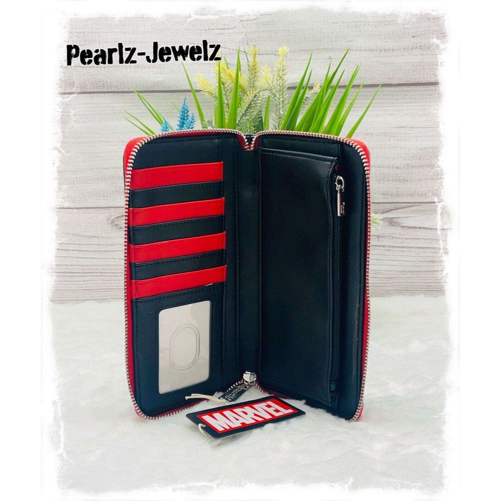 Disney Loungefly Marvel Falcon Cosplay Figural Zip Around Wallet NW Size ONE SIZE - 3 Thumbnail