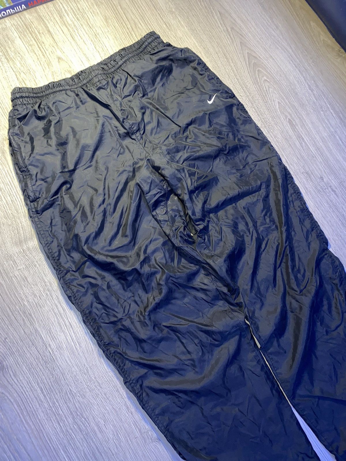 Nike × Vintage Nike Vintage Parachute Y2K Nylon Pants Baggy L M Drill Size US 32 / EU 48 - 3 Thumbnail