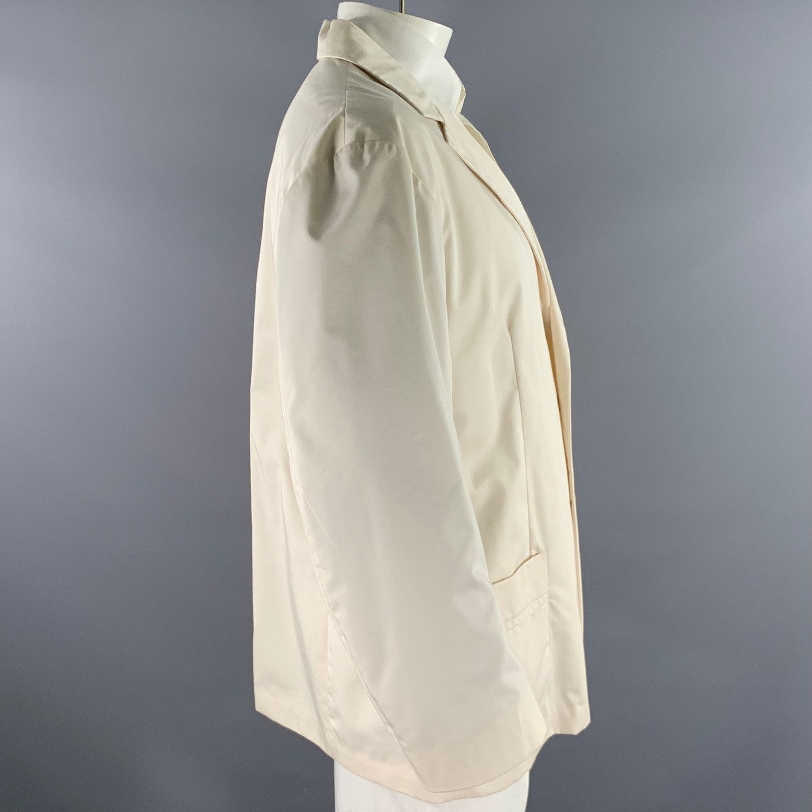 Gianfranco Ferre Gianfranco Ferre 50 Cream Ivory Cotton Blend Sport Coat Size 50R - 3 Thumbnail