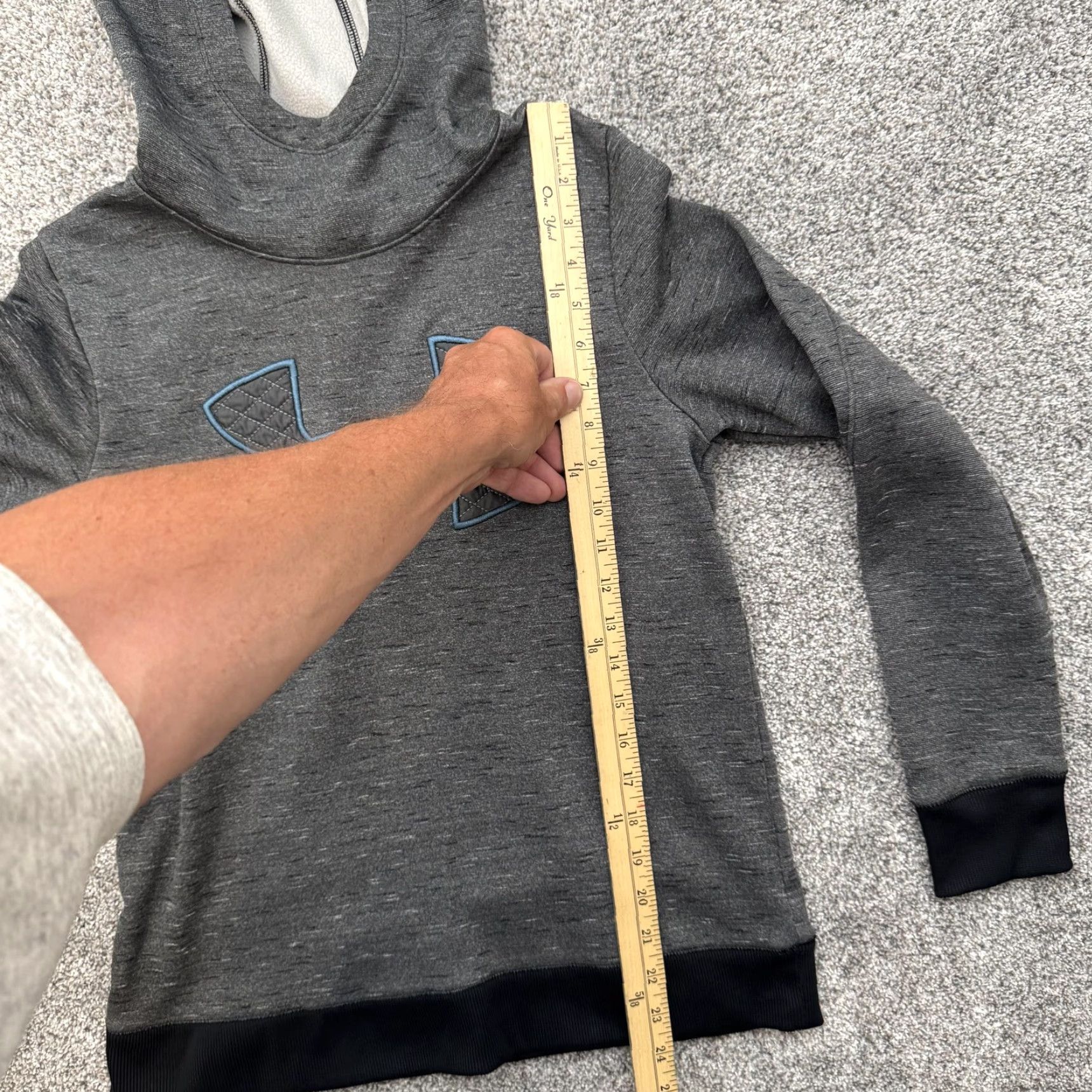 Under Armour Under Armour Hoodie Sweatshirt S Gray Pullover ColdGear Quilted Logo Loose Womens Small Football 2018 Size S / US 4 / IT 40 - 2 Thumbnail