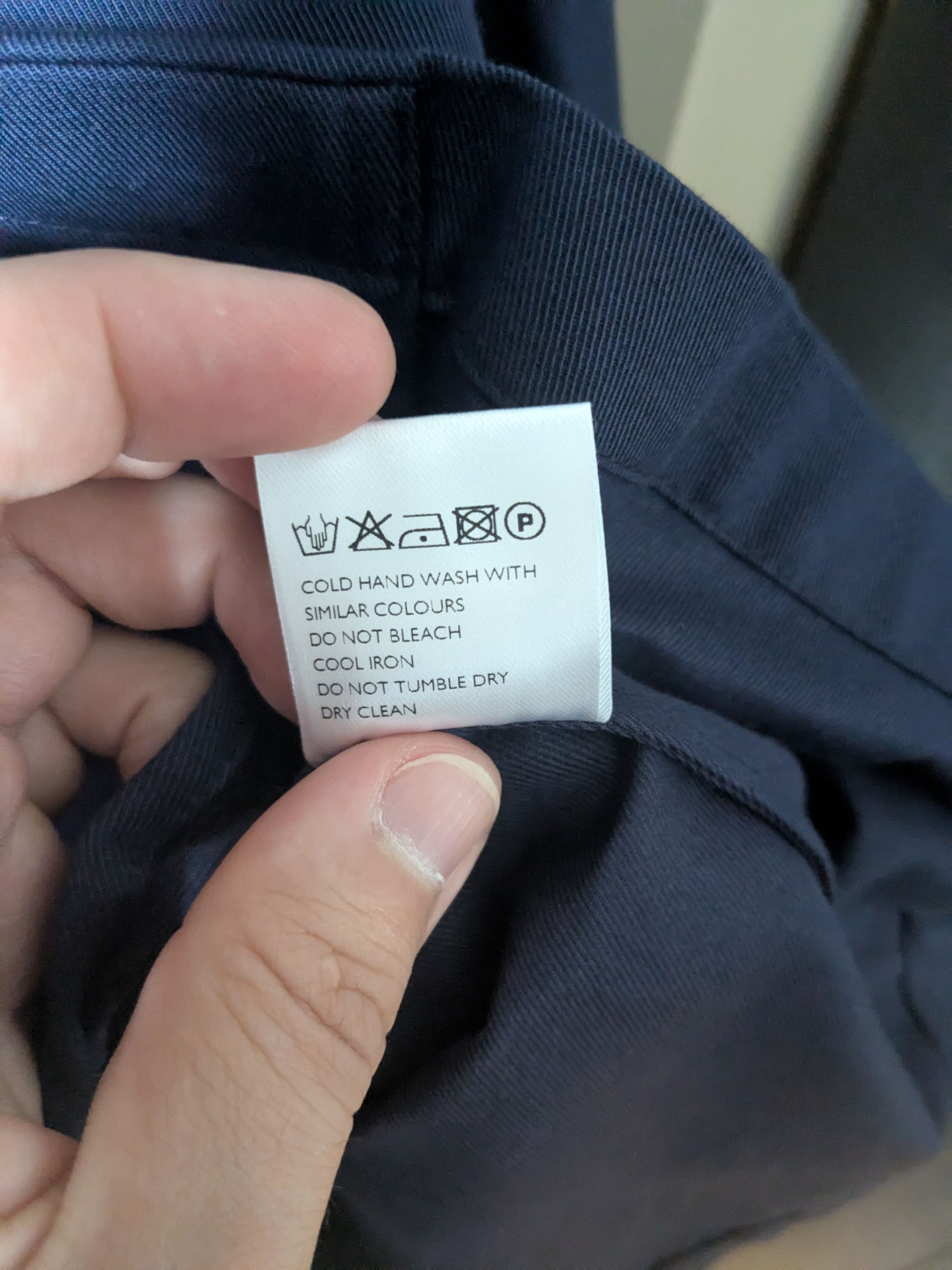 King & Tuckfield Navy Notched Shirt Size US M / EU 48-50 / 2 - 6 Thumbnail