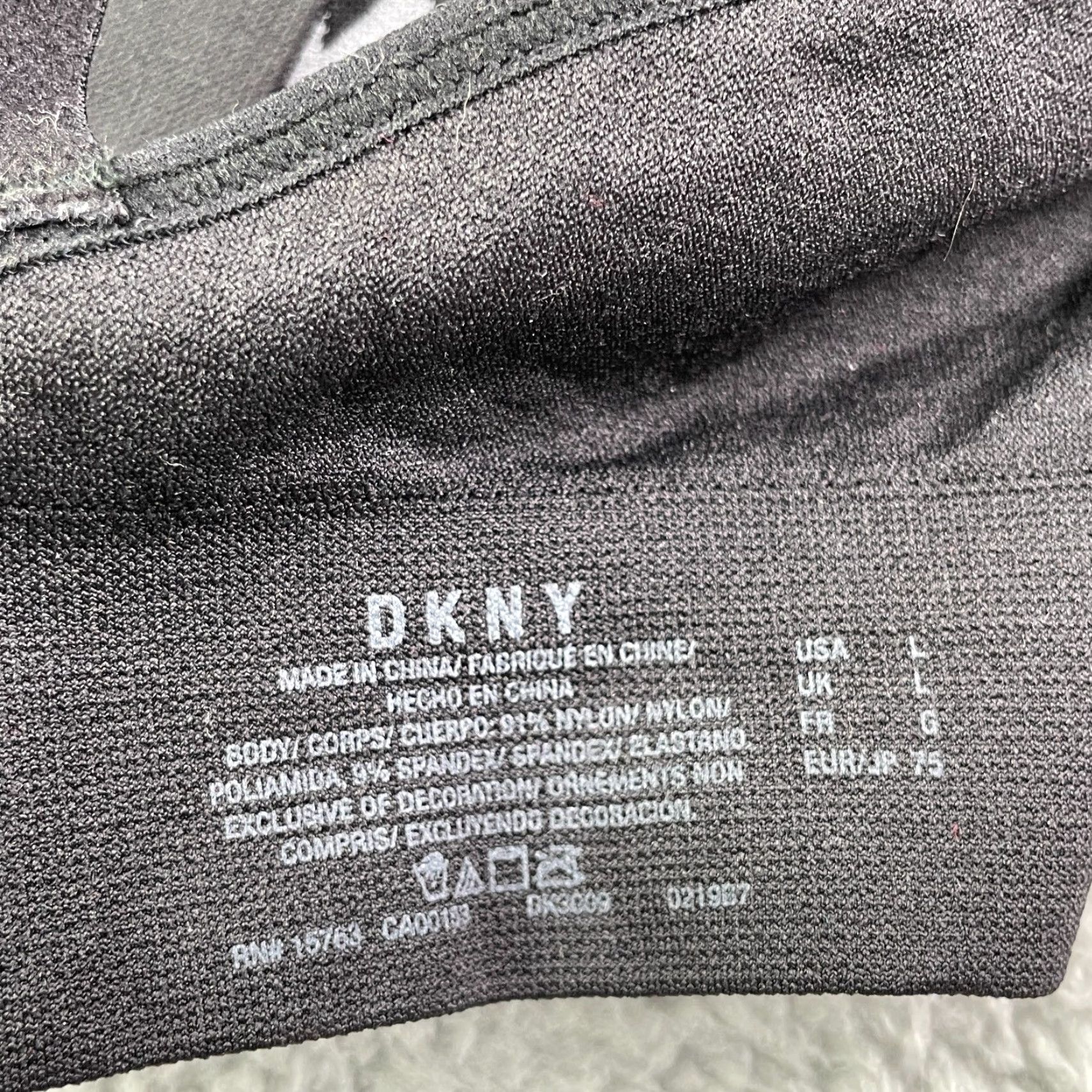 DKNY DKNY IMI Sports Bra LOT of 2 Women's Large Sportswear Gorpcore Running Trainnig Size ONE SIZE - 4 Thumbnail