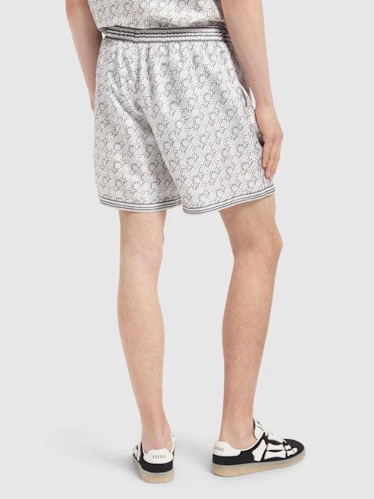 Amiri o1lsvrm0425 MA Quad Silk Shorts in Asphalt Size US 30 / EU 46 - 4 Thumbnail