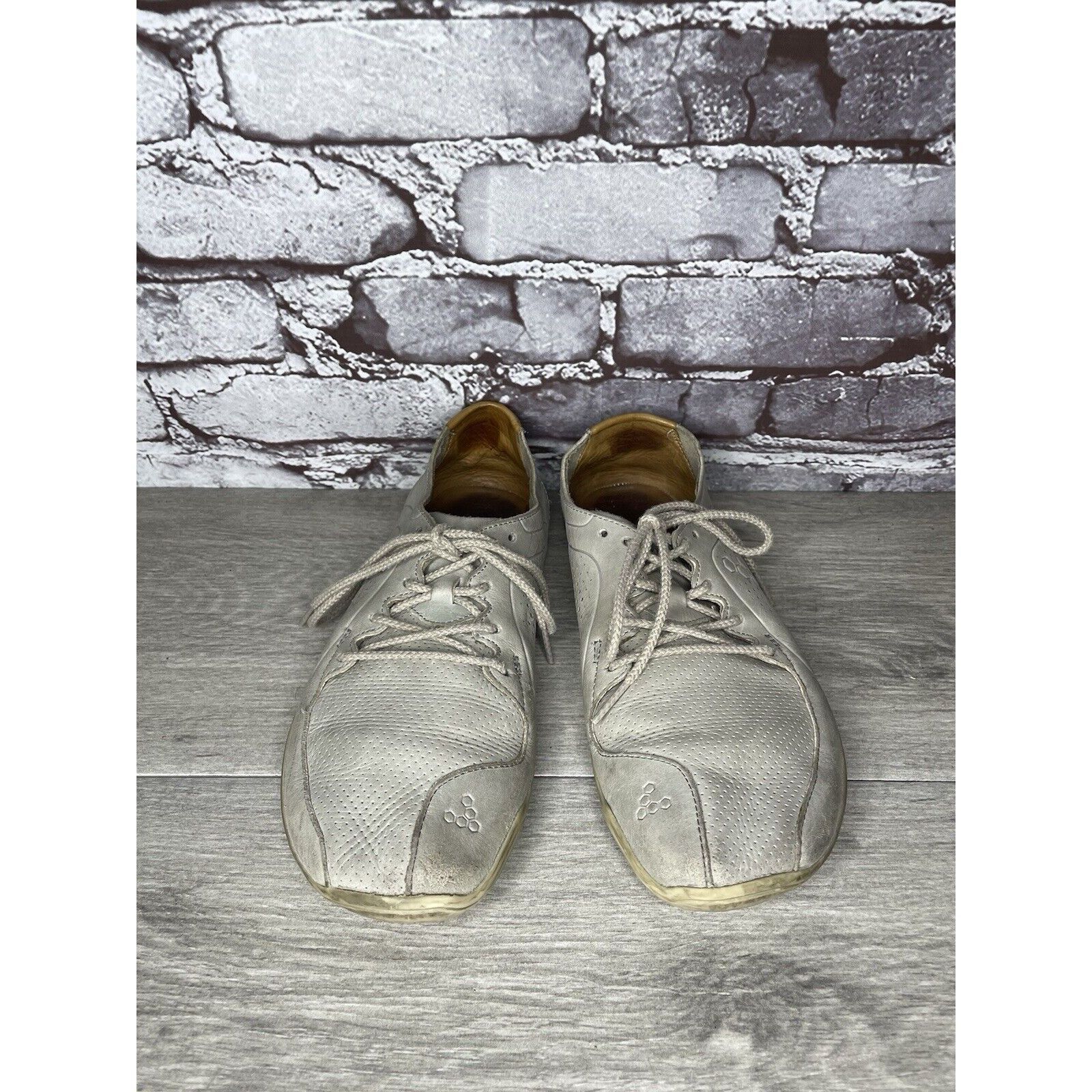 Other Vivobarefoot Primus Lux Gray Leather Lace Athletic Shoes Wom Size US 10 / IT 40 - 23 Thumbnail