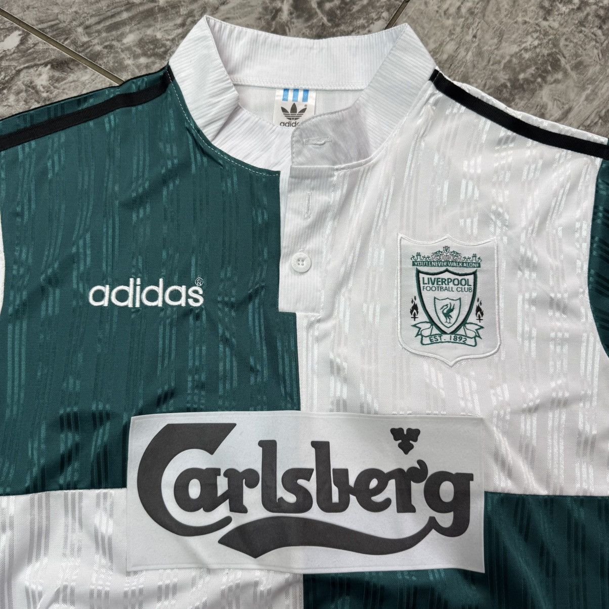 Adidas LIVERPOOL 1995 1996 AWAY FOOTBALL SHIRT SOCCER JERSEY ADIDAS Size US M / EU 48-50 / 2 - 4 Thumbnail