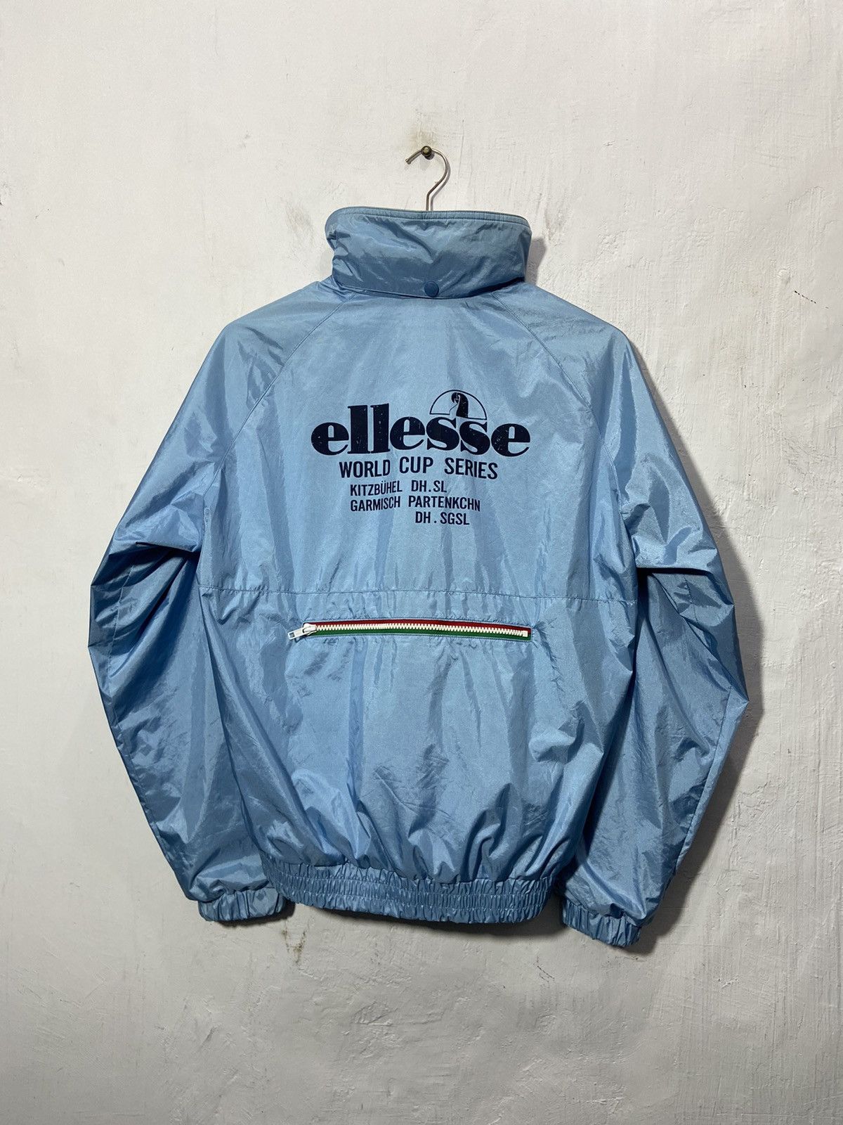 Ellesse × Vintage Vintage Ellesse Windbreaker Jacket Hidden Hoodie Size US L / EU 52-54 / 3 - 12 Thumbnail