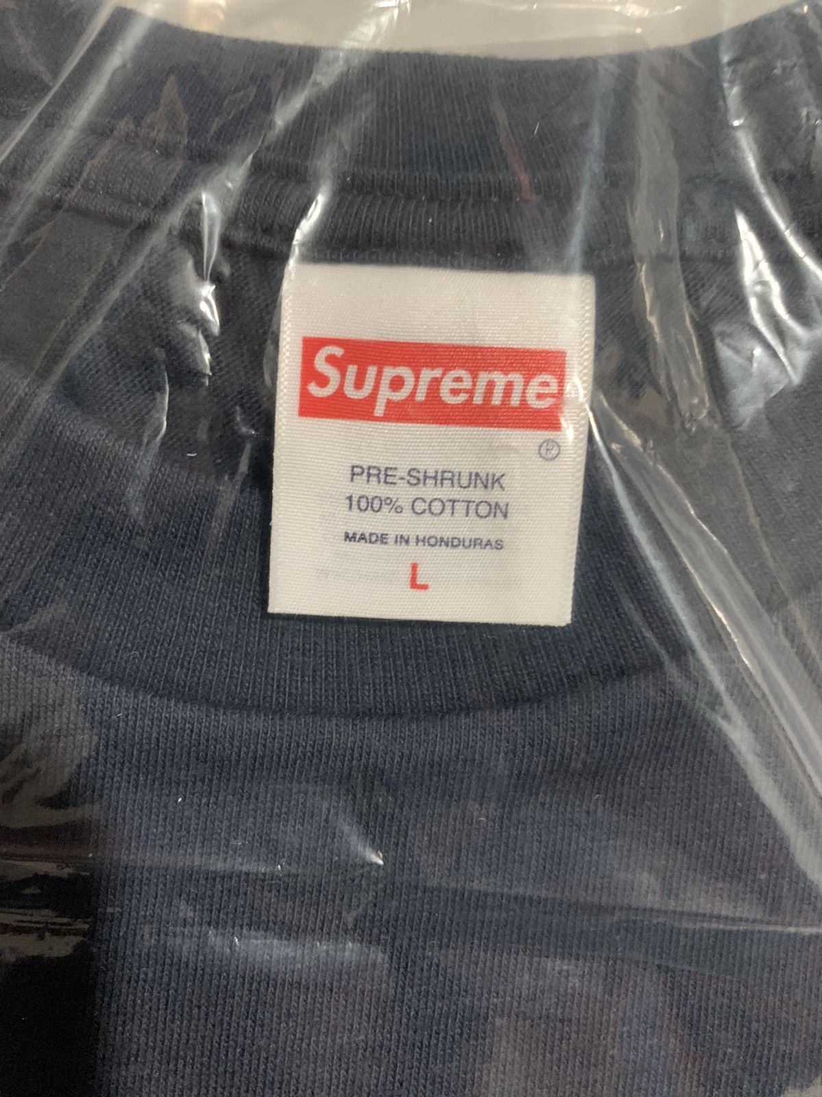 Supreme Supreme Arabic Box Logo Tee Navy Size Large SS26 Size US L / EU 52-54 / 3 - 2 Thumbnail