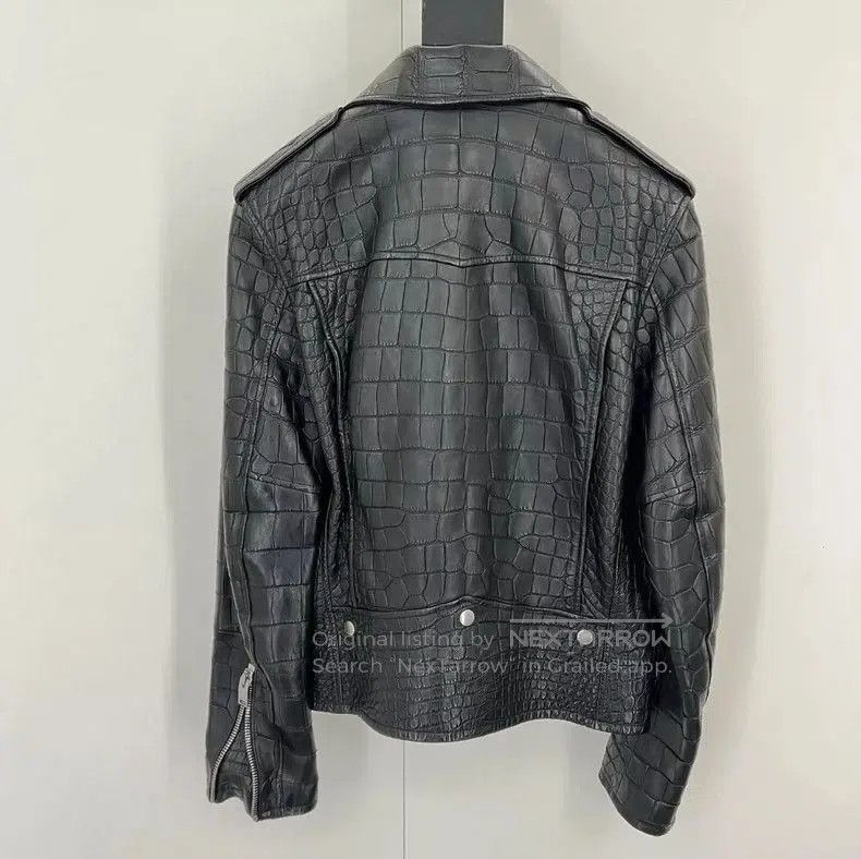 Saint Laurent Paris Saint Laurent Limited Edition Crocodile Leather Jacket. Size US L / EU 52-54 / 3 - 3 Thumbnail