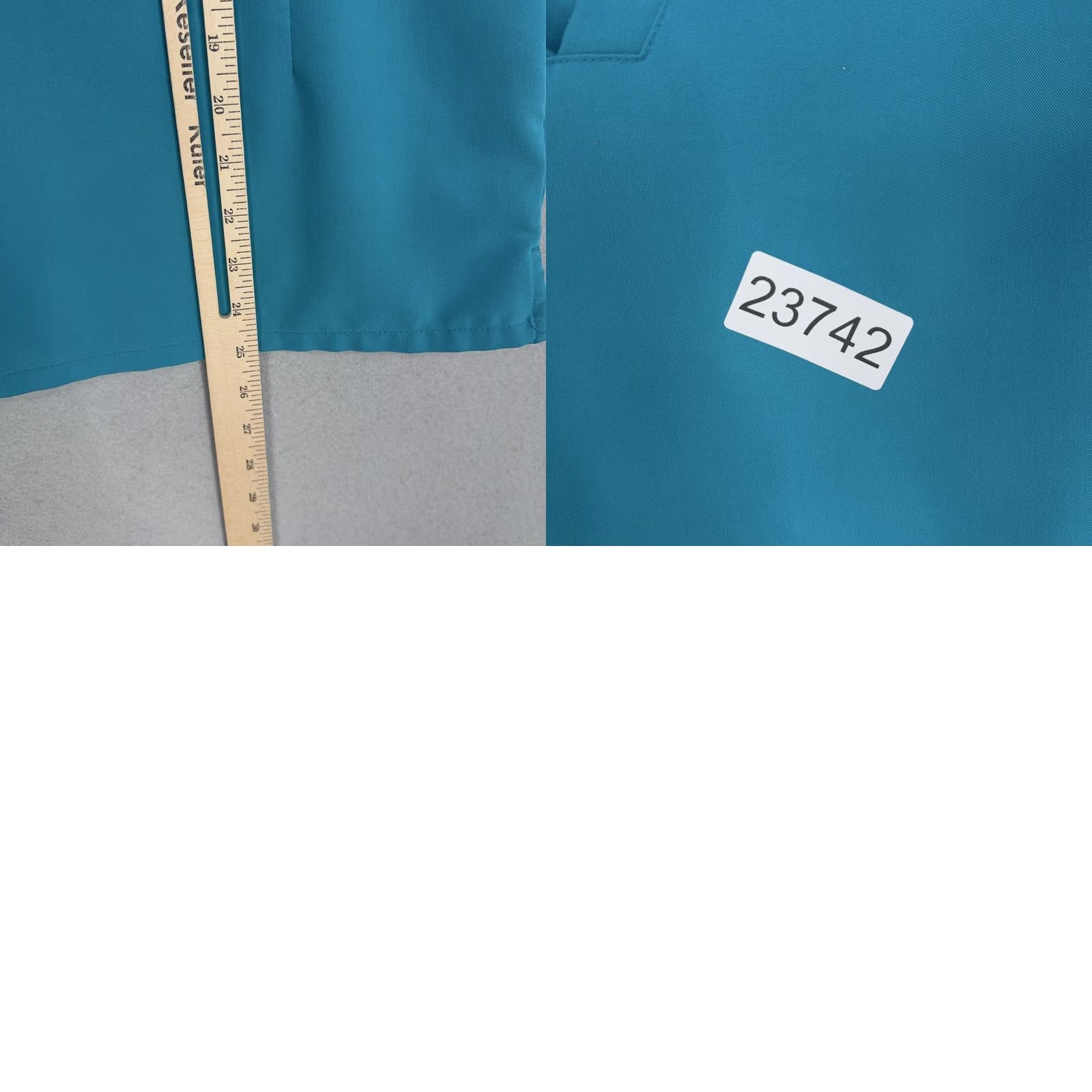 Vintage FIGS Technical Collection Scrub Top Womens XXS Blue V Neck Pockets Stretch Size XXS / US 00 / IT 34 - 9 Thumbnail