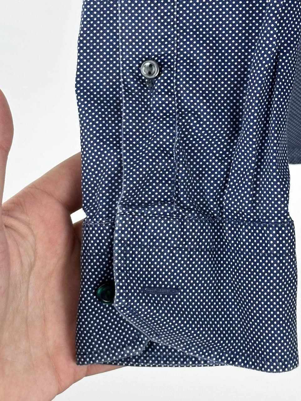 Eton Eton Casual Dot Pattern Navy Pocket Shirt Size L Size US L / EU 52-54 / 3 - 8 Thumbnail