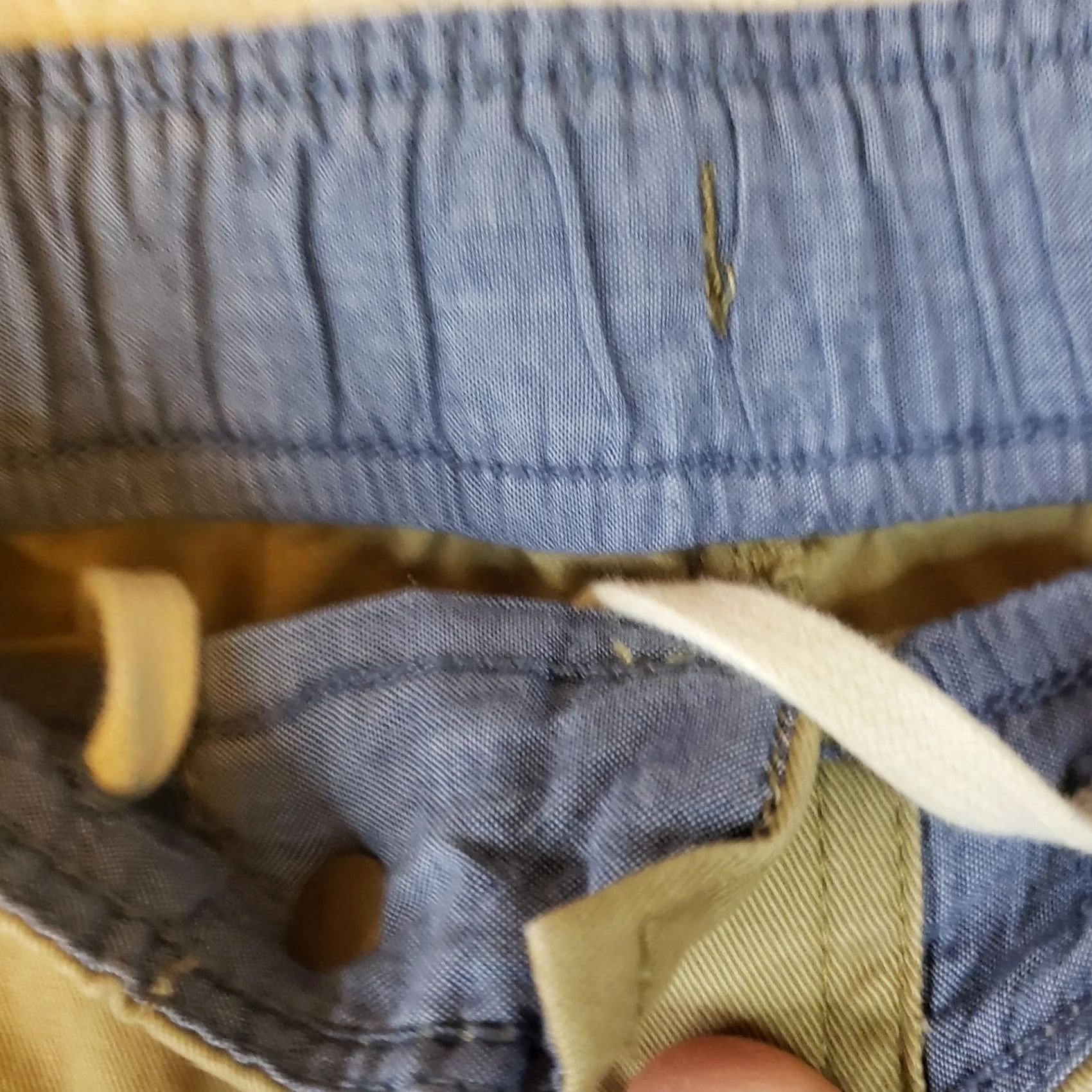Vintage L.L. Bean Khaki Lakewashed Chino Stretch Pants XXL Regular Men’s Beige Solid Drawstring Tailored Casual Outdoor Size US 39 - 6 Thumbnail