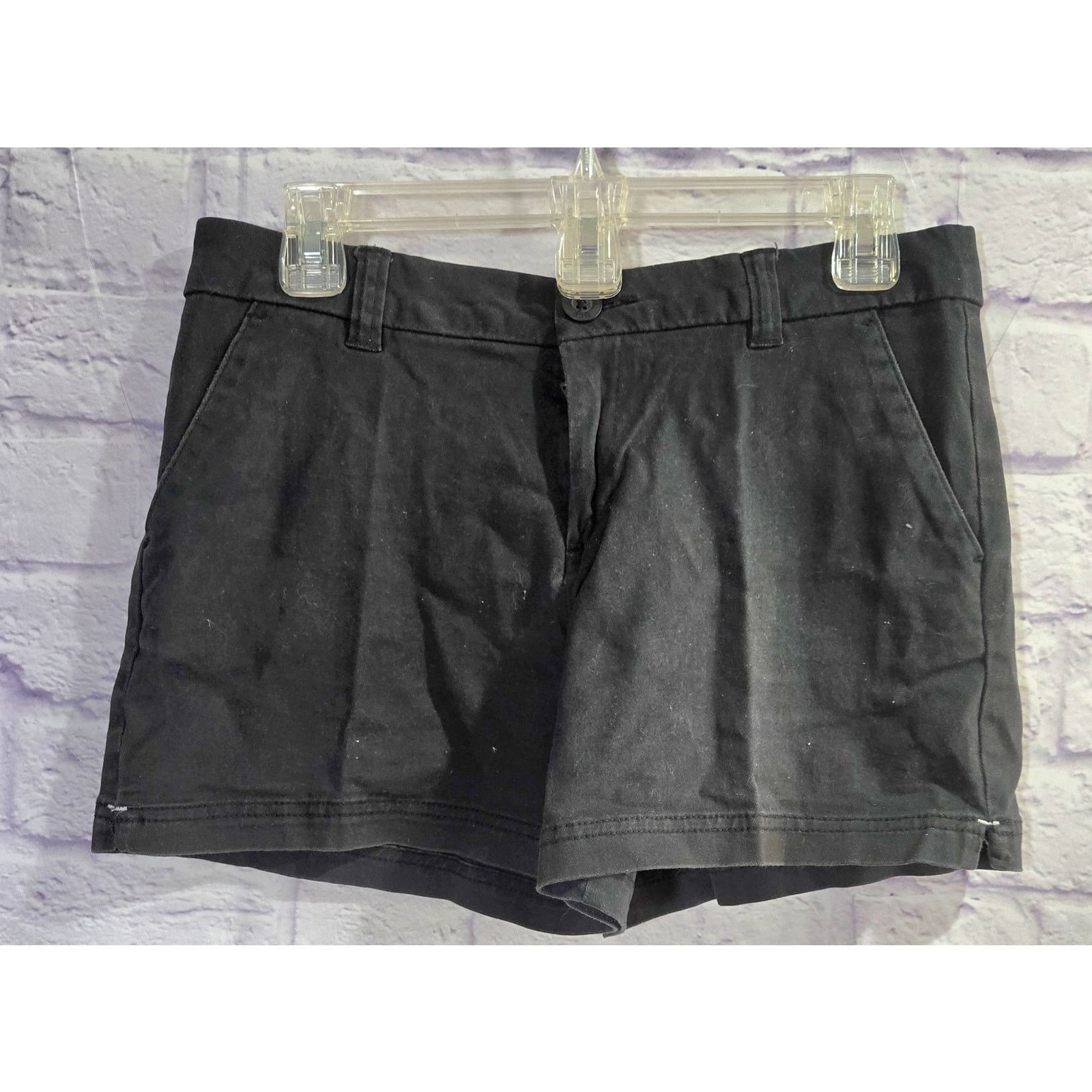 Other BCG Black Flat Front Chino Women's Shorts 6 Stretch Size 28" / US 6 / IT 42 - 1 Thumbnail
