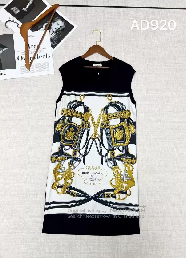 Hermes Hermes Silk knit dress Size XS / US 0-2 / IT 36-38 - 1 Thumbnail