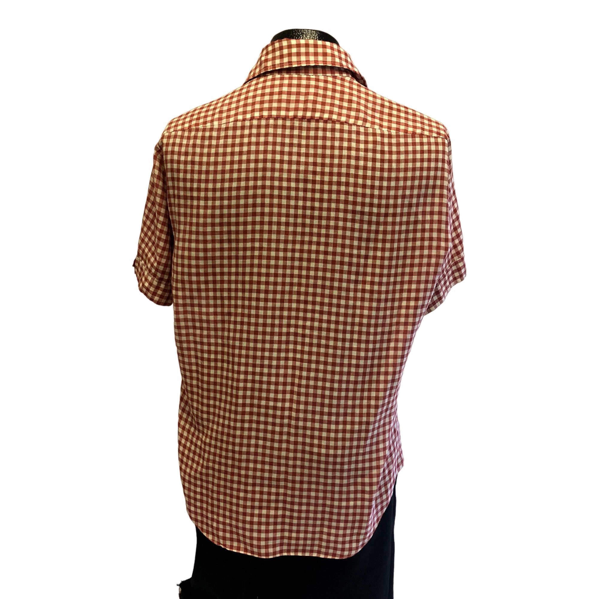 Other Vtg David Harrison Red CHECKERED MoD BUTTERFLLY Collar Shirt Size US L / EU 52-54 / 3 - 3 Thumbnail