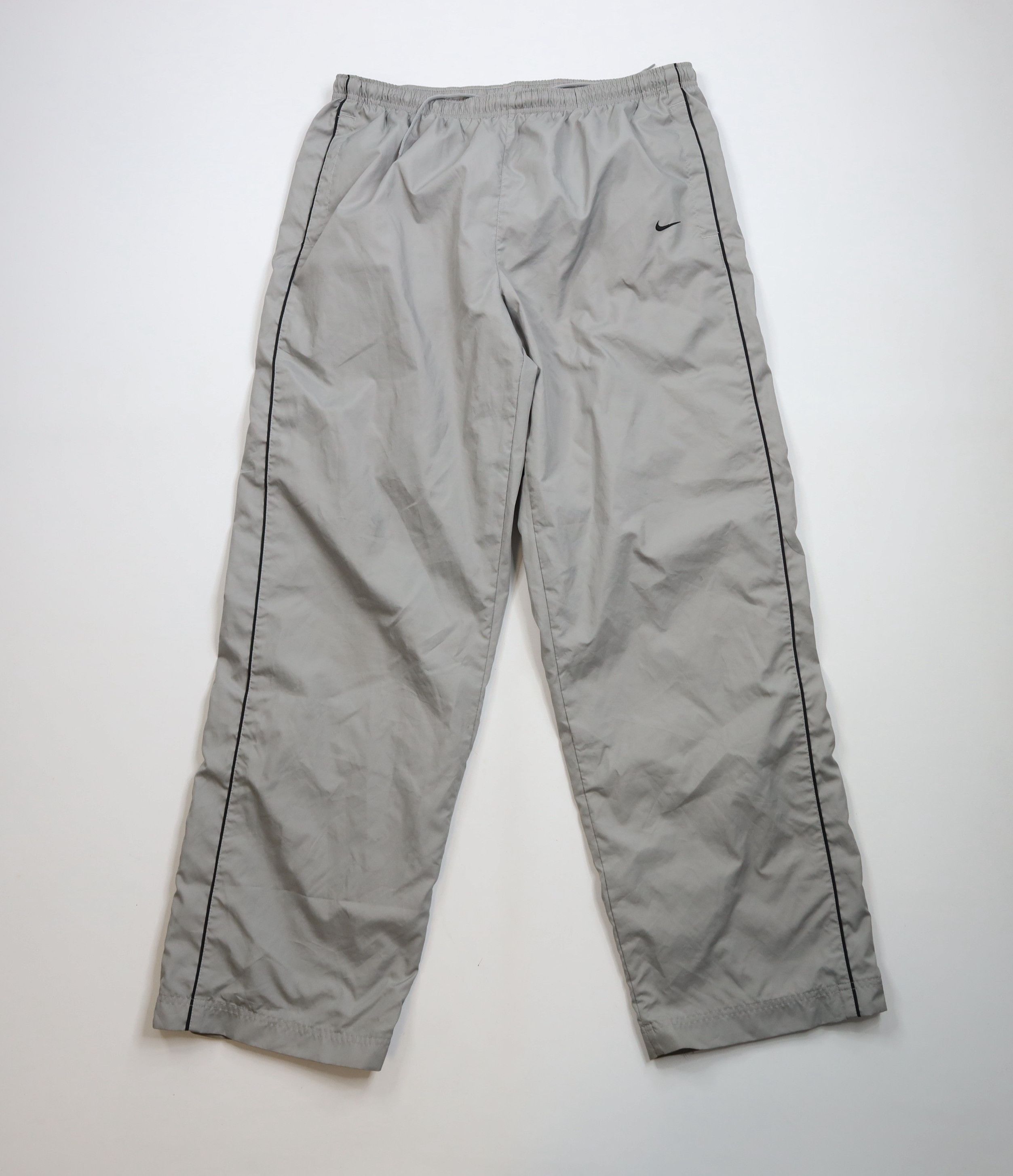 Nike × Vintage Vintage Nike Scott Mini Swoosh Lined Wide Leg Pants Gray Size US 40 / EU 56 - 1 Thumbnail