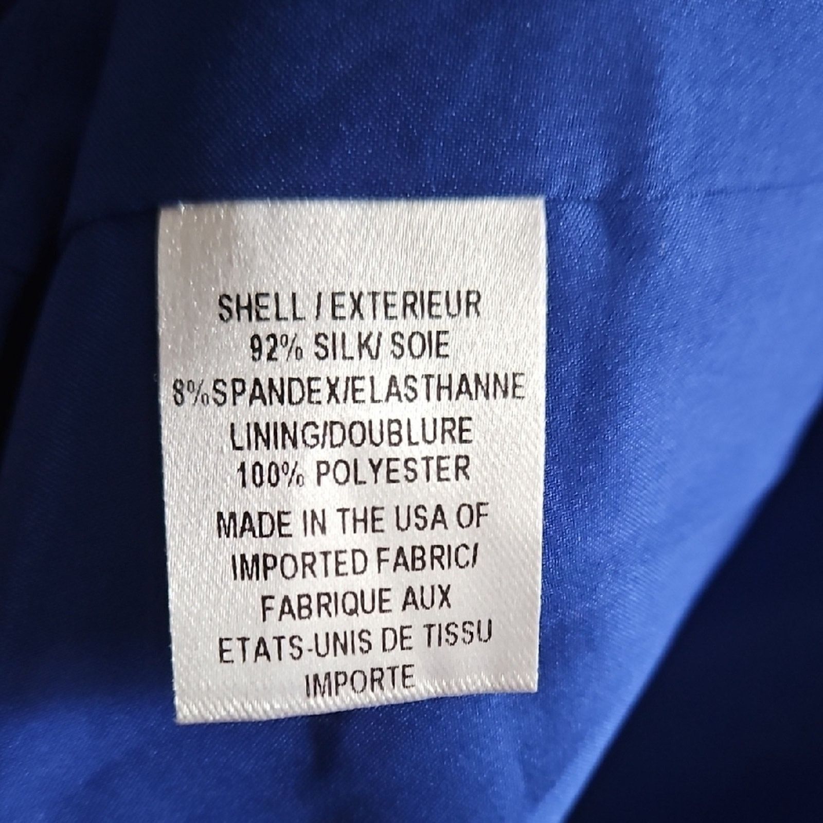 MILLY Elegant Blue Milly Size 4 Silk Dress with Flowy Sleeves Size S / US 4 / IT 40 - 8 Thumbnail