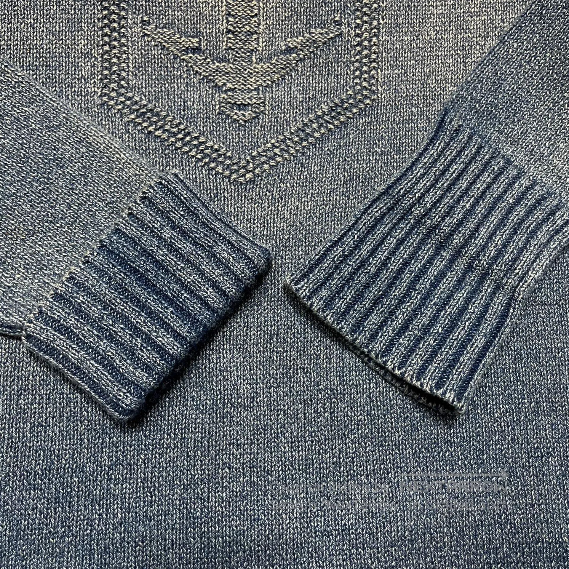 RRL Ralph Lauren RRL Sailor Blue Denim Sweater. Size US S / EU 44-46 / 1 - 6 Thumbnail