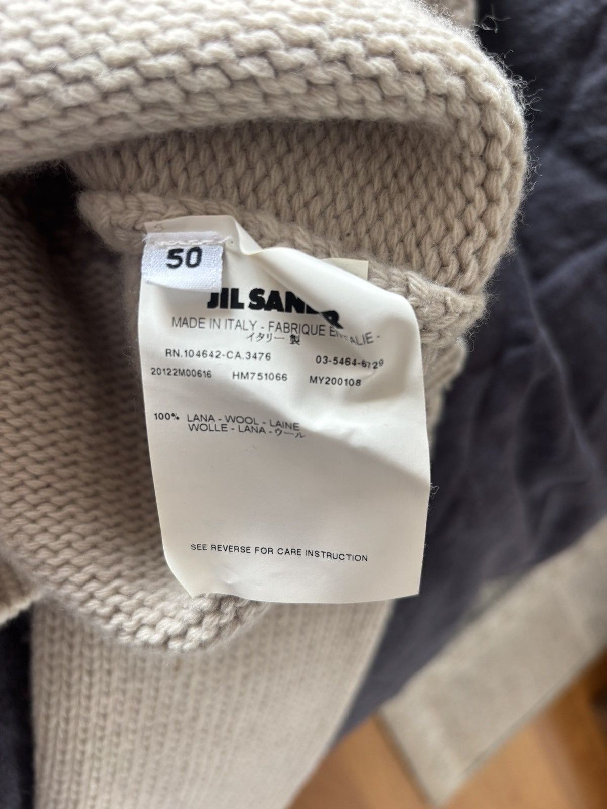 Jil Sander Jil Sander Bone Turtleneck Size US M / EU 48-50 / 2 - 6 Thumbnail