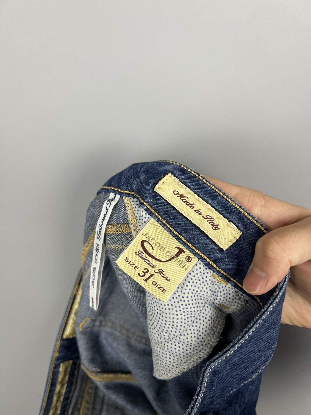 Jacob Cohen Jacob Cohen Jeans ”Girls Save The World” Blue Made in Italy Size 31" - 10 Thumbnail