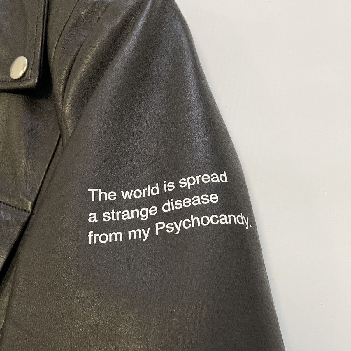 Undercover JAMC ‘Psycho Candy’ Print Leather Biker Jacket Size US S / EU 44-46 / 1 - 13 Thumbnail