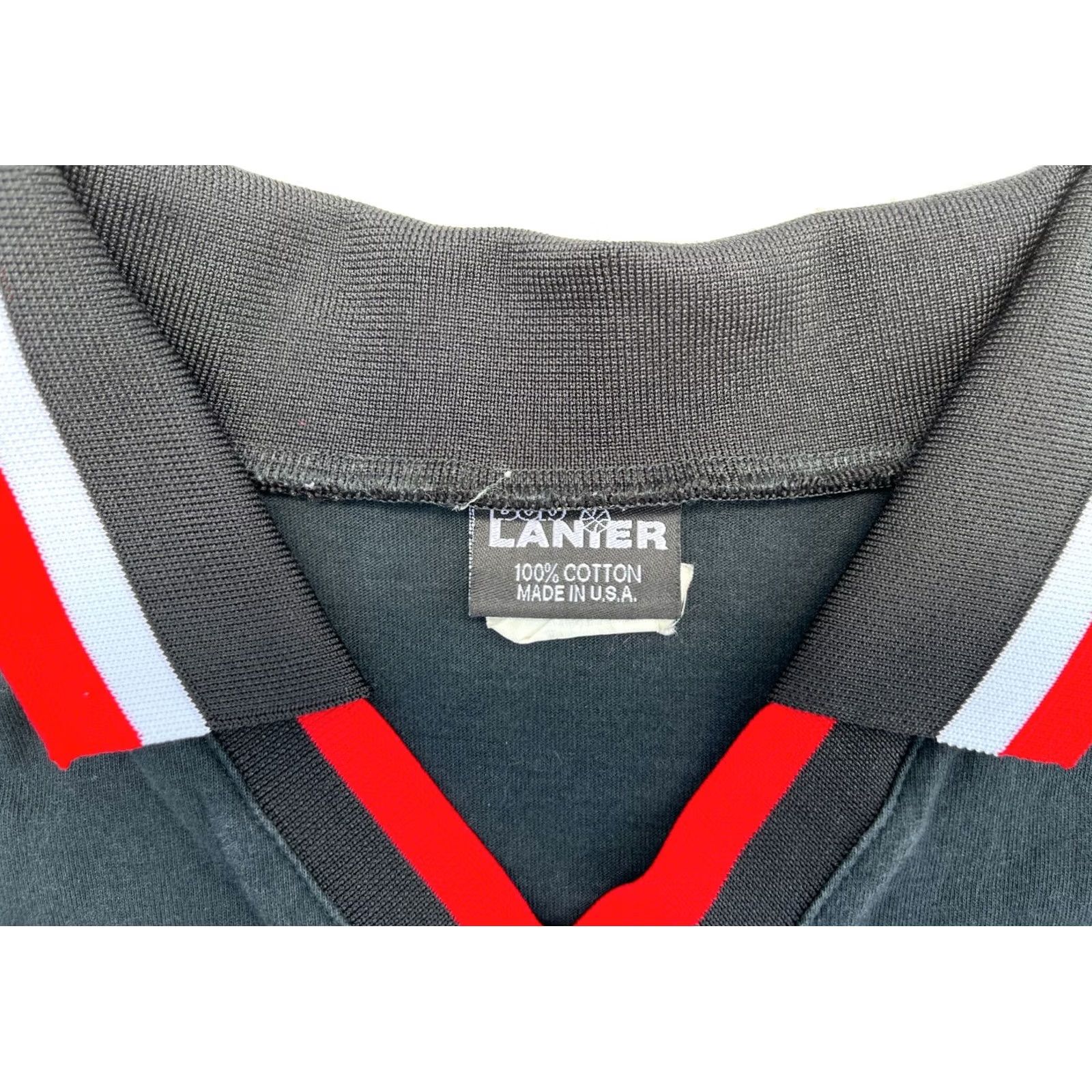 Vintage Lanier Men’s Vintage 90s Chicago Bulls Polo Shirt Polo Shirt M Black 90s Mens Lanier Vintage Bulls Polo Size US M / EU 48-50 / 2 - 5 Thumbnail