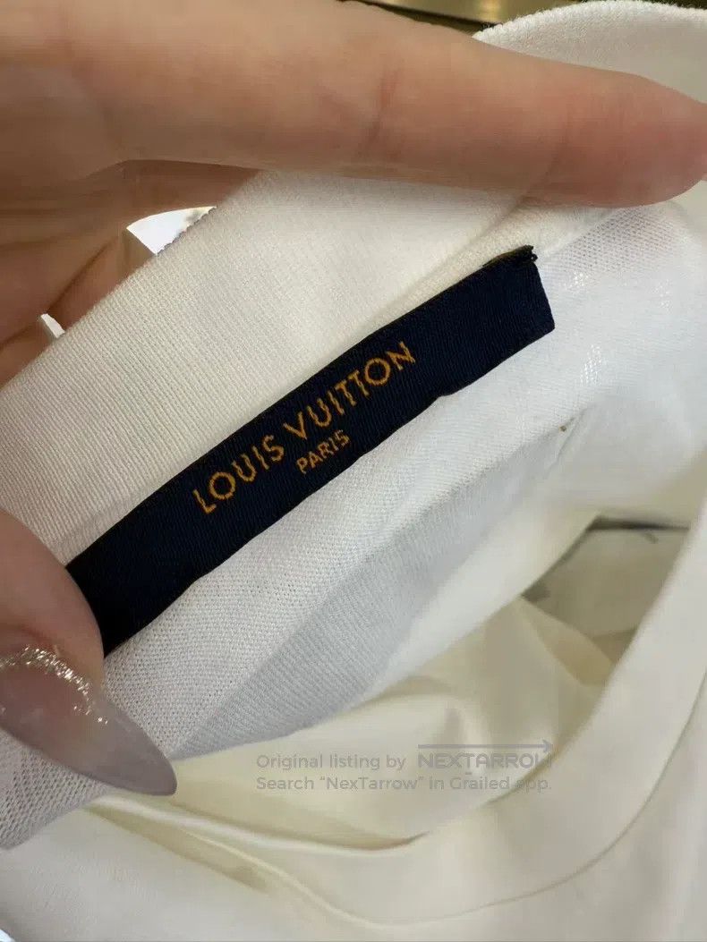 Louis Vuitton Louis Vuitton Paratrooper large logo white short sleeve T- Size US XL / EU 56 / 4 - 7 Thumbnail