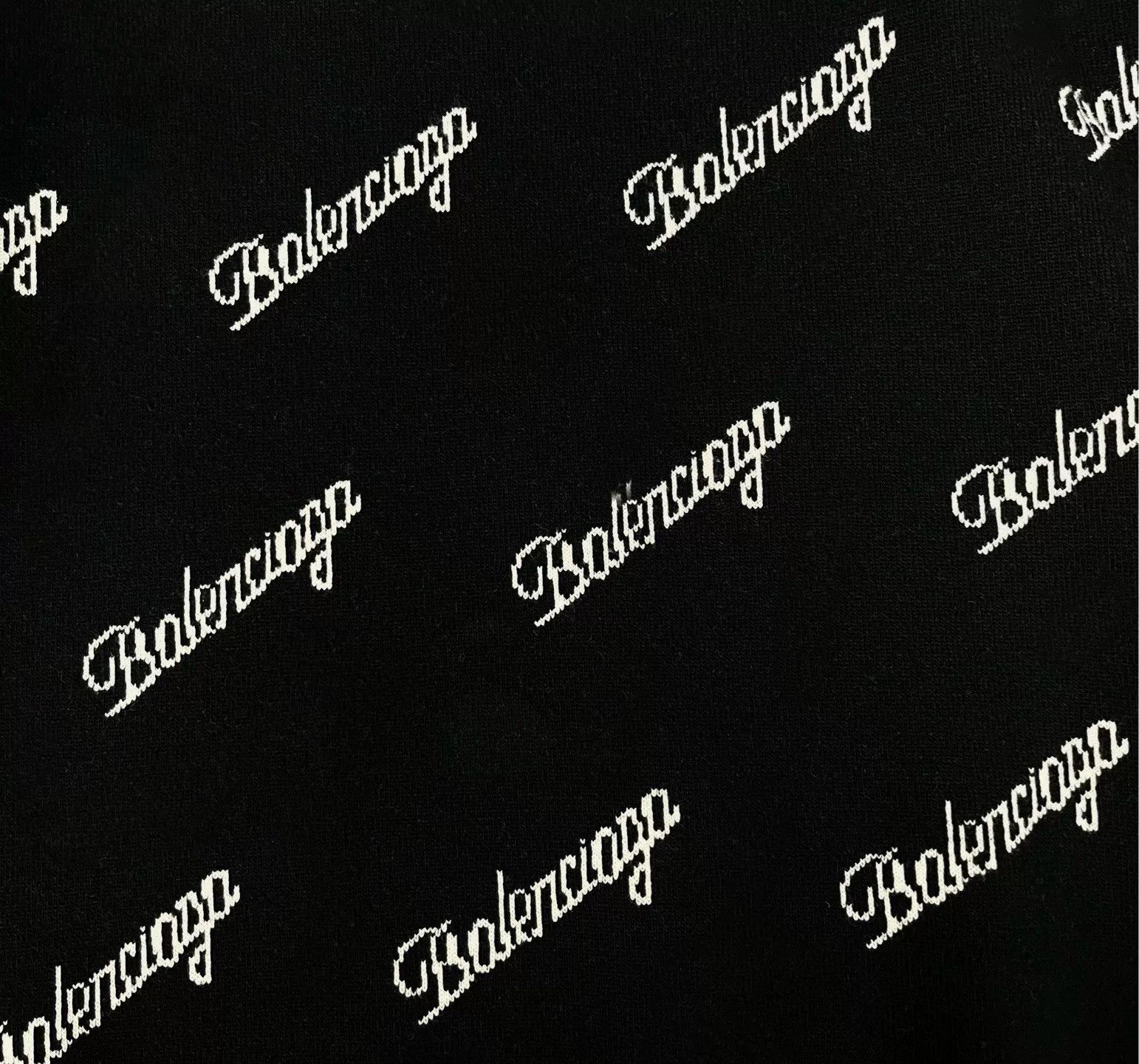 Balenciaga balenciaga black logo knit sweater Size US XS / EU 42 / 0 - 5 Thumbnail