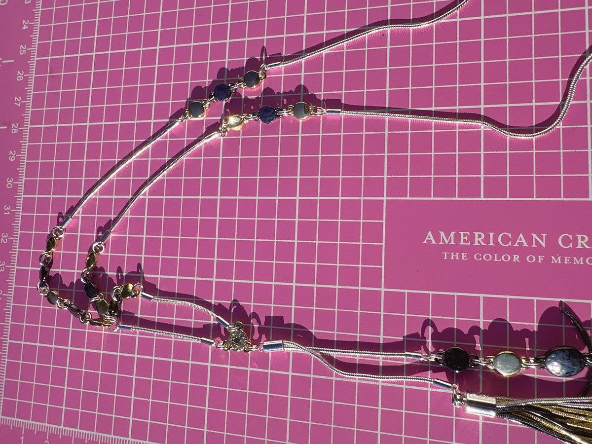 Nine West Nine West Silver bass metal chain 3 colors beads Tassel Size ONE SIZE - 9 Thumbnail