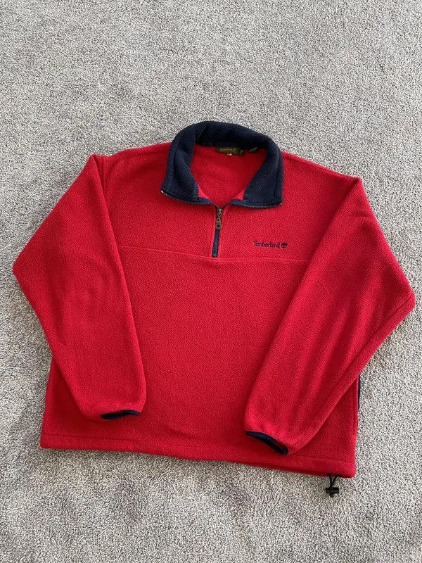 Timberland × Vintage Early 2000s timberland quarter zip fleece Size US M / EU 48-50 / 2 - 1 Thumbnail