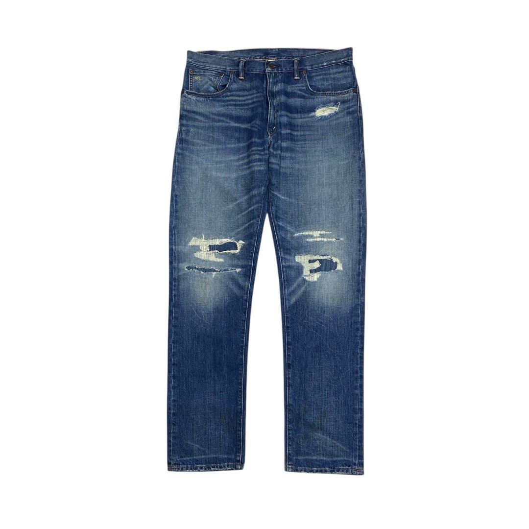 RRL Ralph Lauren Vintage double RL denim Size US 35 - 1 Thumbnail