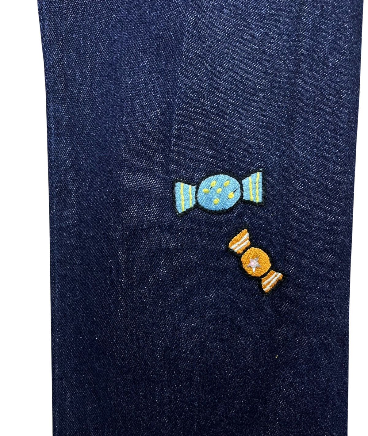 Angel Blue 💕 CUTENESS 💕Vintage ANGEL BLUE Cute Embroidery Blue Jeans Size 27" / US 4 / IT 40 - 9 Thumbnail