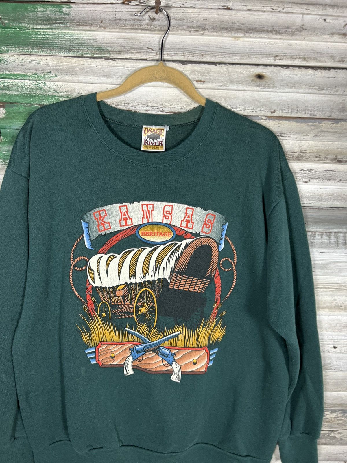 Vintage Vintage Kansas Sweatshirt Size US XL / EU 56 / 4 - 2 Thumbnail