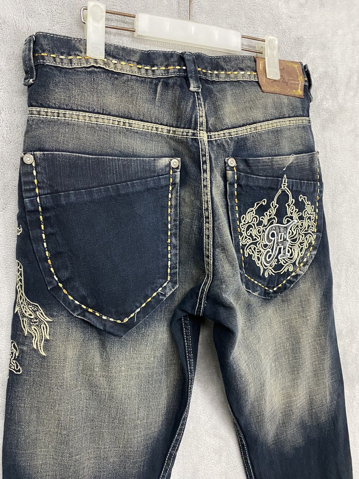 Akademiks Vintage Y2K Akedemiks Crazy Embroidered Baggy Jeans Size US 32 / EU 48 - 9 Thumbnail