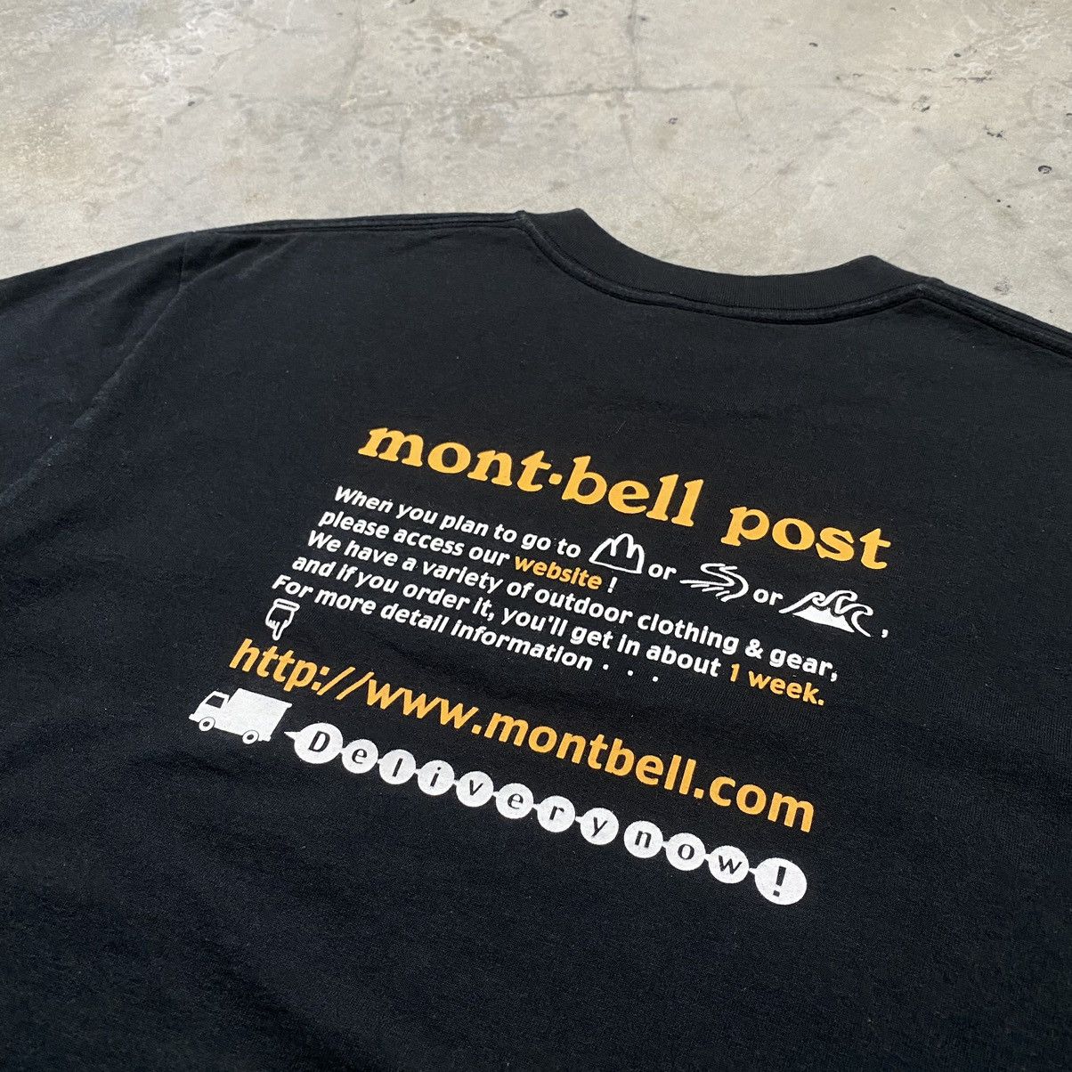 Montbell × Vintage Rare Vintage 90s Montbell Post Tee Size US M / EU 48-50 / 2 - 2 Thumbnail