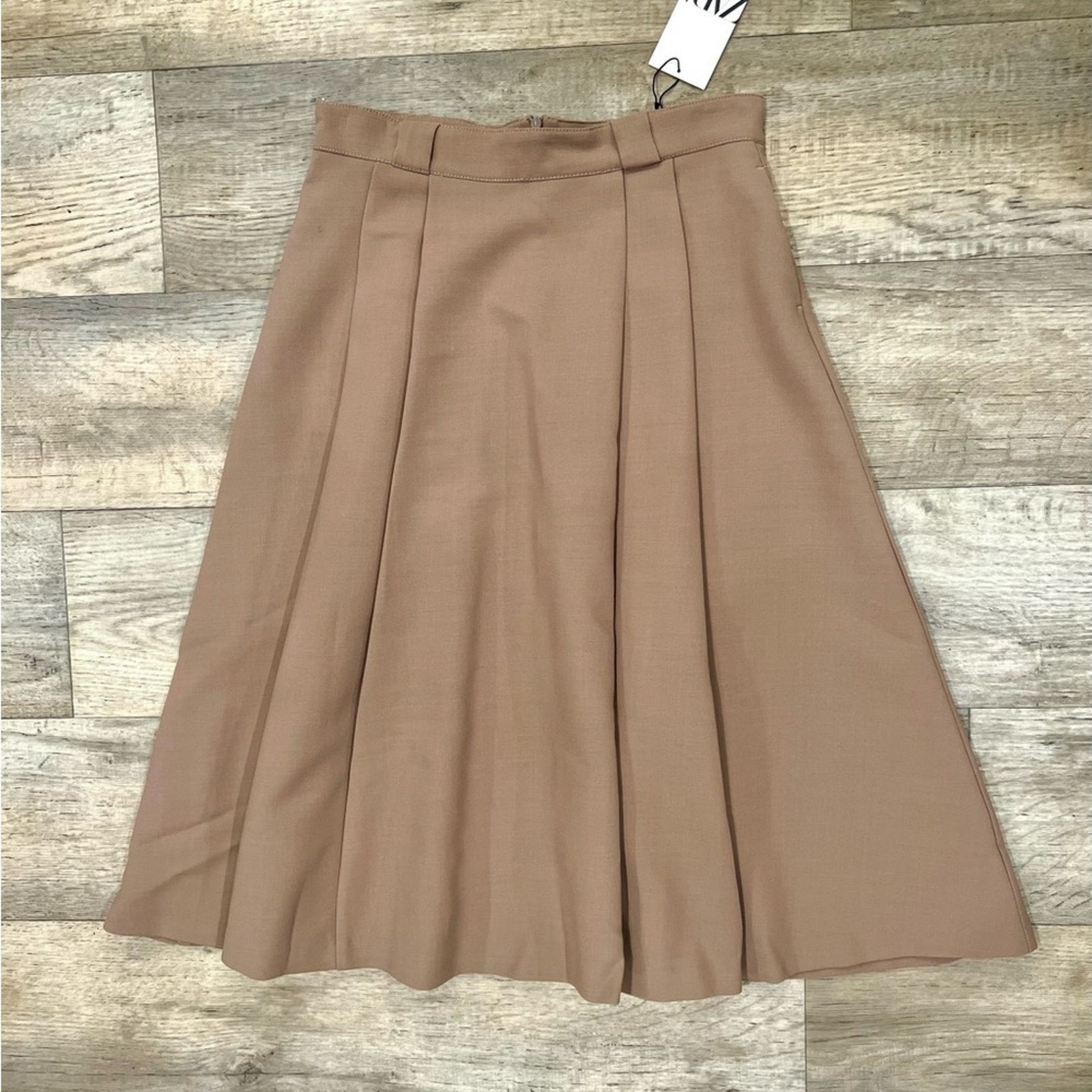 Zara ZARA Wool Blend Midi Skirt NWT Quiet Luxury High Waist Size 32" / US 10 / IT 46 - 24 Thumbnail