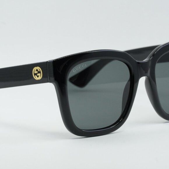 Gucci Gucci GG1338S 001 Sunglasses Black Square Frame, Smoke Size ONE SIZE - 8 Thumbnail
