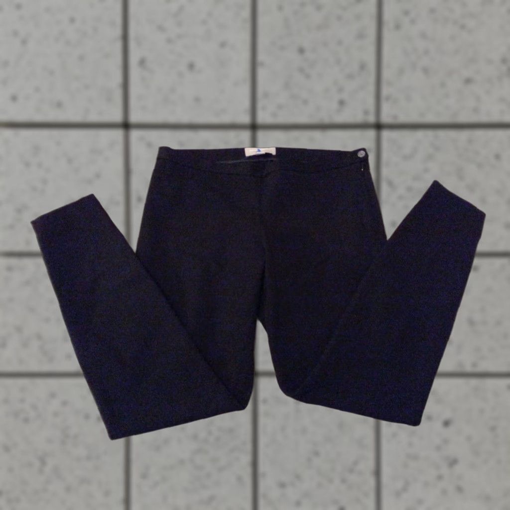 Banana Republic Womens Banana Republic Dress Pants 6 Black Cotton Slack Trouser Khaki Shirt Pants Mens Womens Girls Size 28" / US 6 / IT 42 - 1 Thumbnail