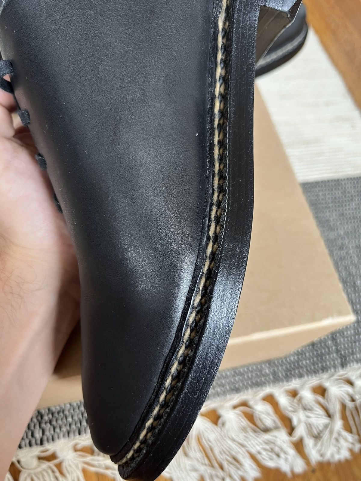 Feit Feit hand sewn black leather seamless oxfords (c. 2018?) Size US 9 / EU 42 - 12 Thumbnail