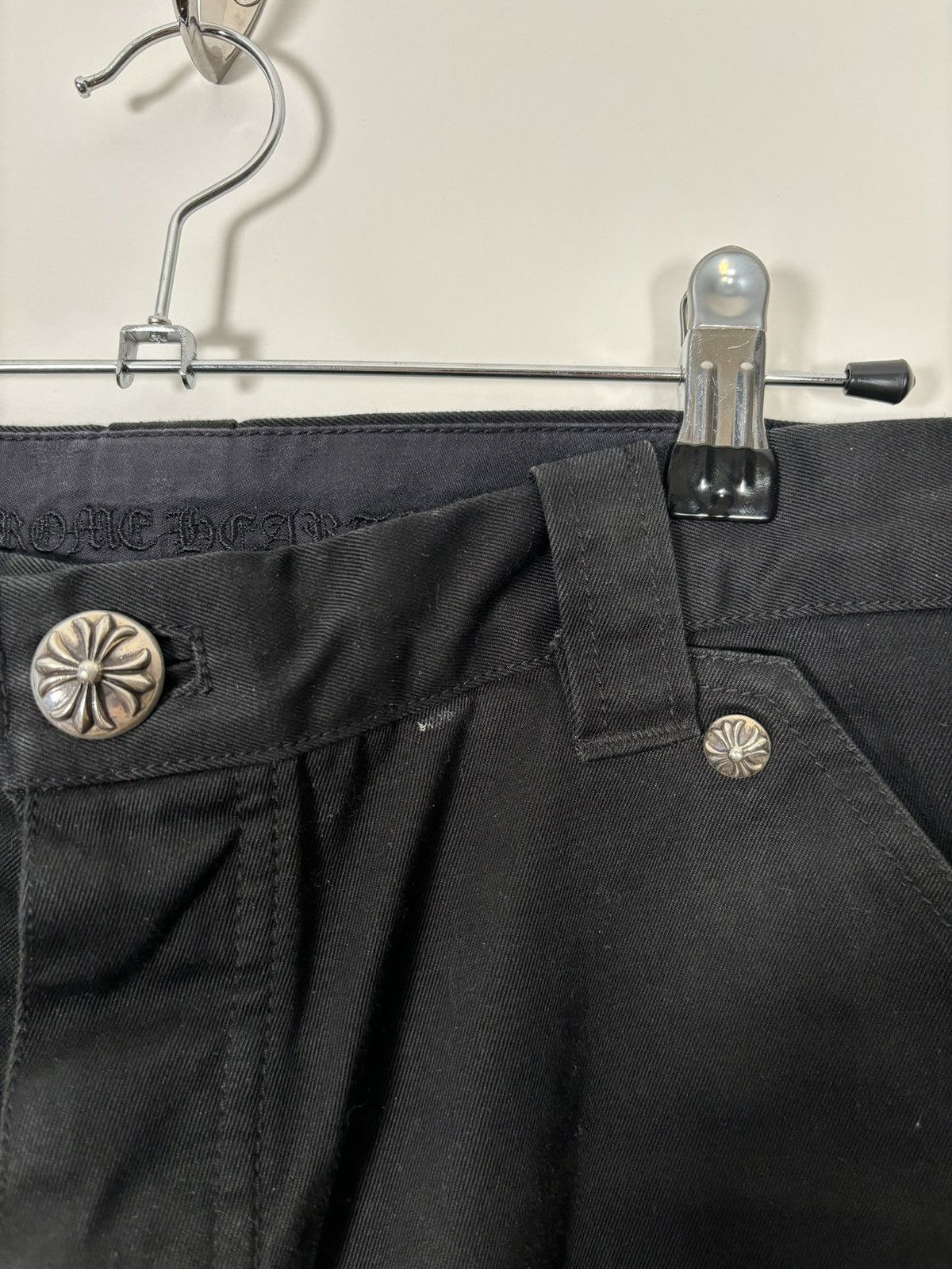 Chrome Hearts 🚭CHROME ESSENTIAL🚭BLACK CARPENTER SHORTS Size US 34 / EU 50 - 4 Thumbnail