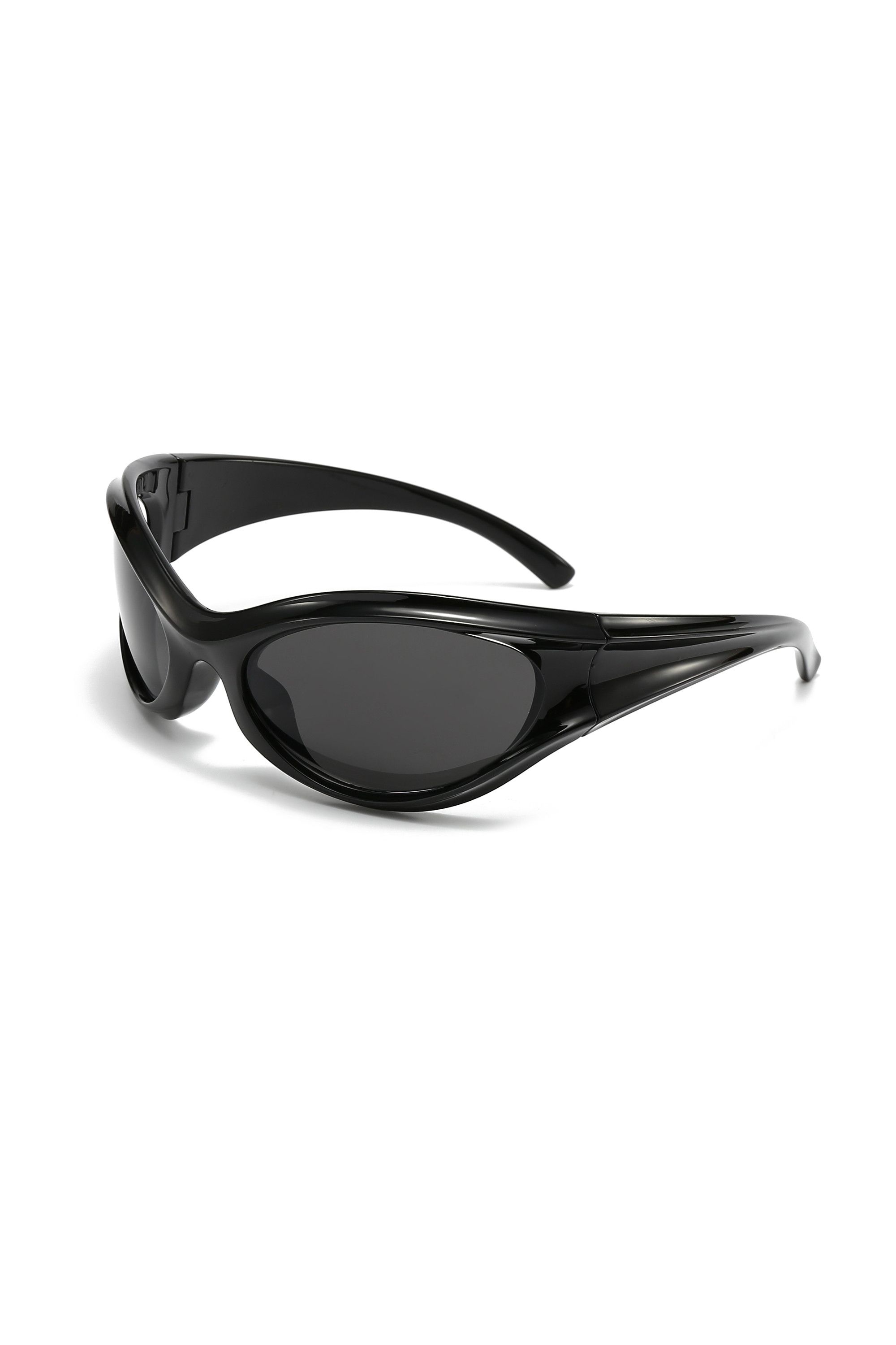 Japanese Brand Y2k Avant Garde Futuristic Round Black Sunglasses Unisex OS Size ONE SIZE - 7 Thumbnail