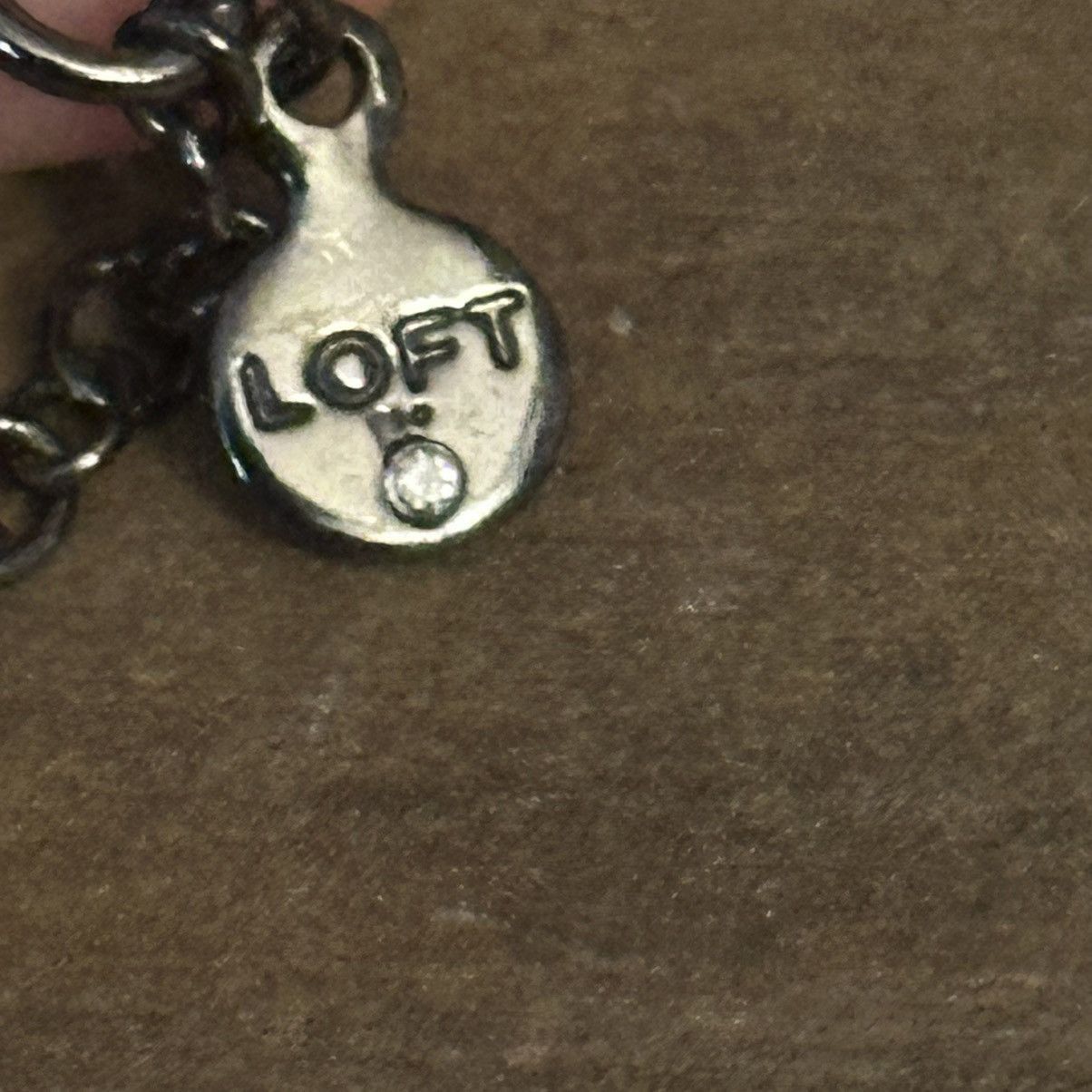 Loft Loft long gunmetal rhinestone tassel necklace Size ONE SIZE - 4 Thumbnail