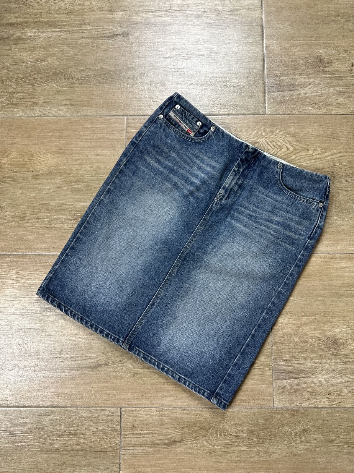 Diesel × Vintage Vintage Y2K Diesel Denim Jeans Skirt Size 27" / US 4 / IT 40 - 1 Thumbnail