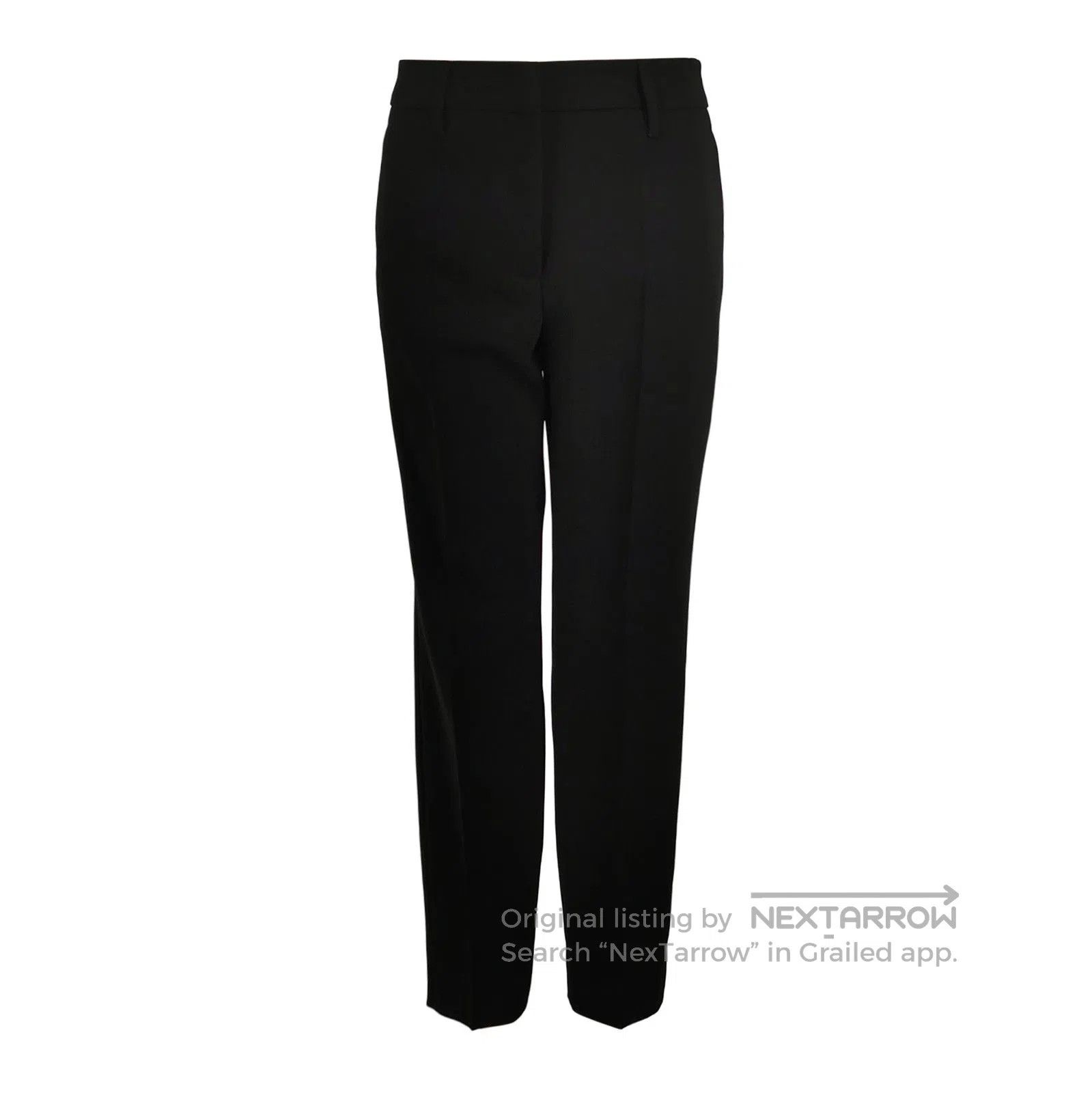 Prada Black Tailored Trousers Size 38 .