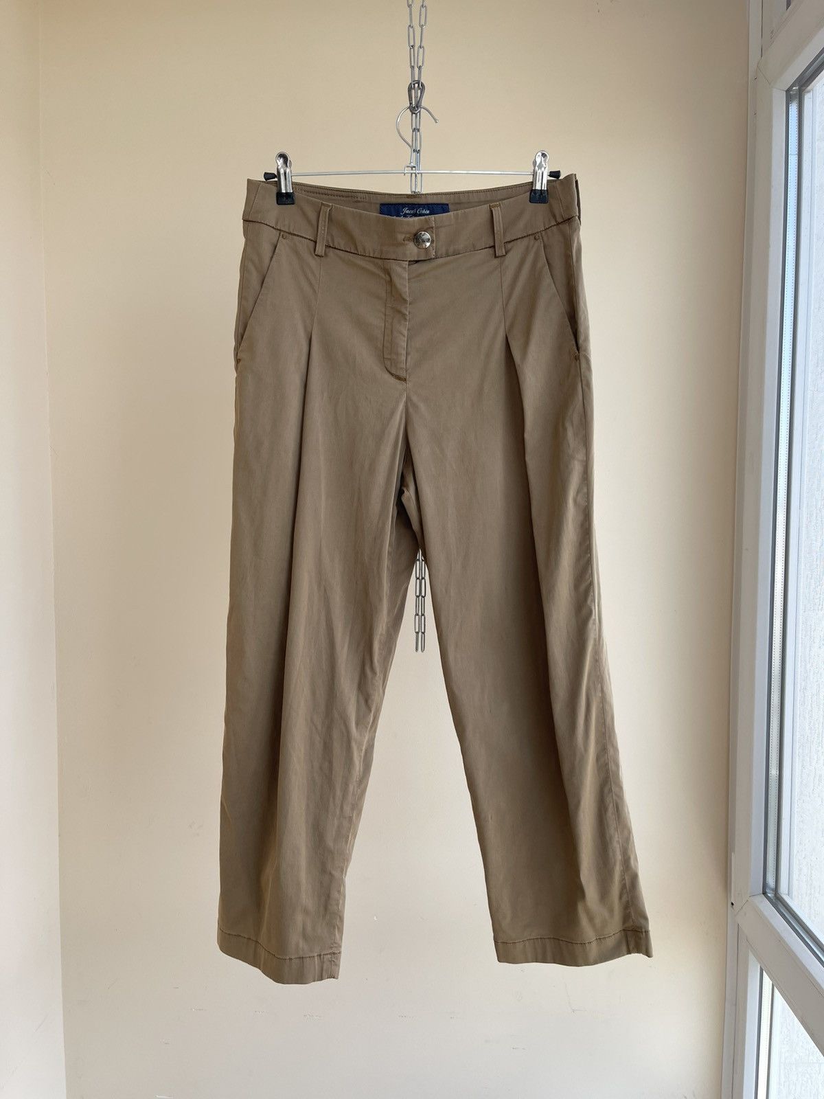 Jacob Cohen Jacob Cohen Lidia High Rise Straight Fit Pleated Capri Pants Size 28" / US 6 / IT 42 - 1 Thumbnail