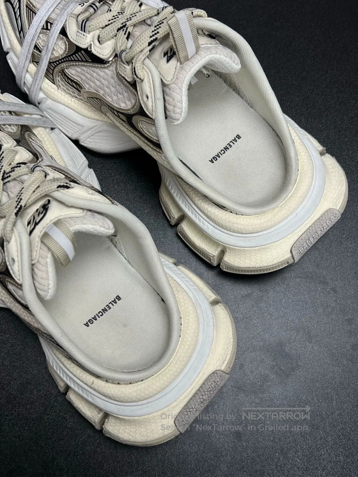 Balenciaga balenciaga 3xl half drag beige sneakers. Size US 5 / EU 37 - 4 Thumbnail