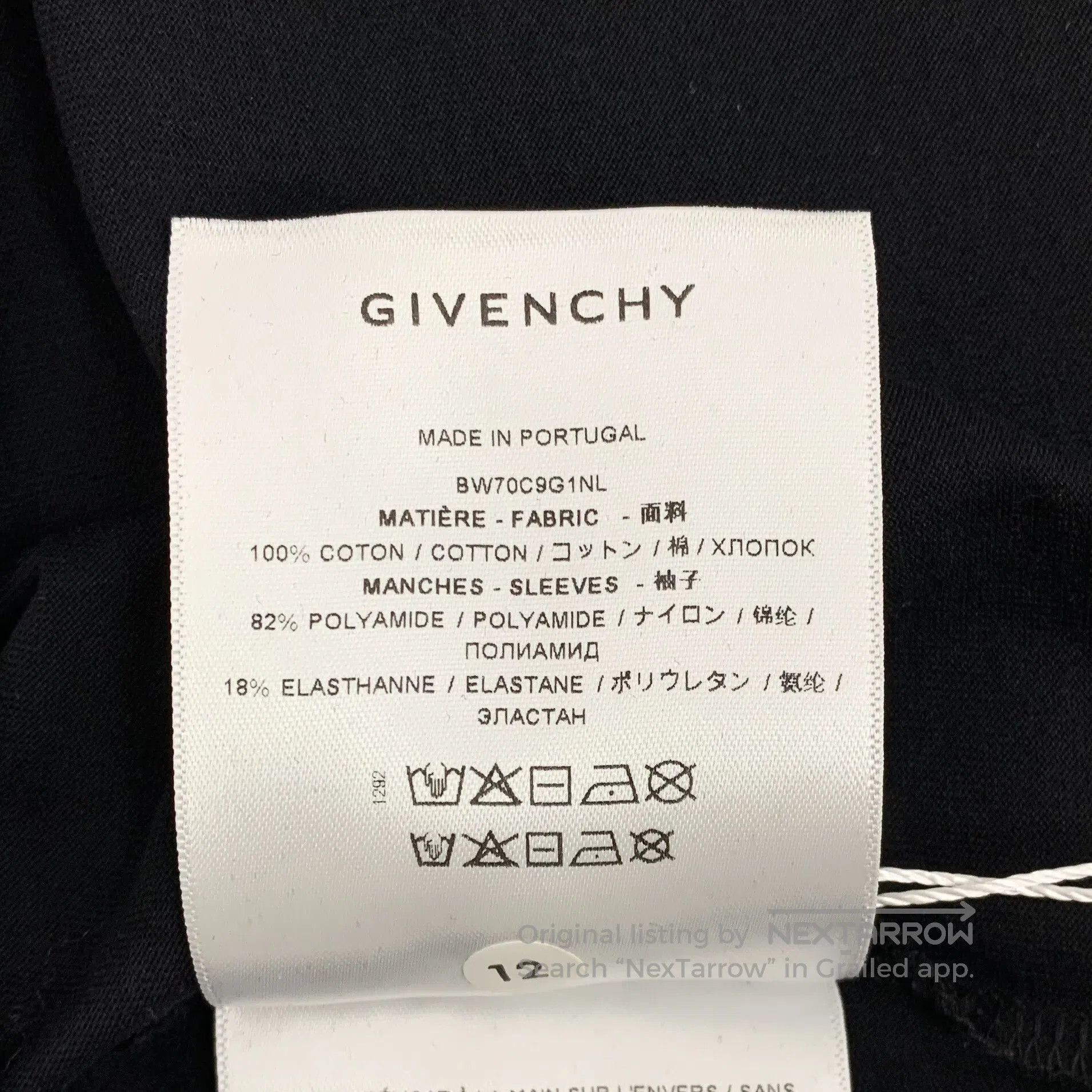 Giorgio Armani Giorgio Armani Black Logo Design Lace-up Cotton Crewneck L Size US L / EU 52-54 / 3 - 8 Thumbnail