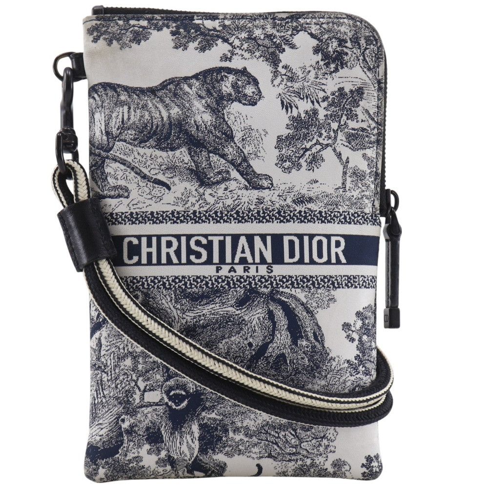 Dior Christian Dior DiorTravel Toile de Jouy Nylon Shoulder Bag Textile Shoulder Bag DUTY FREE for USA