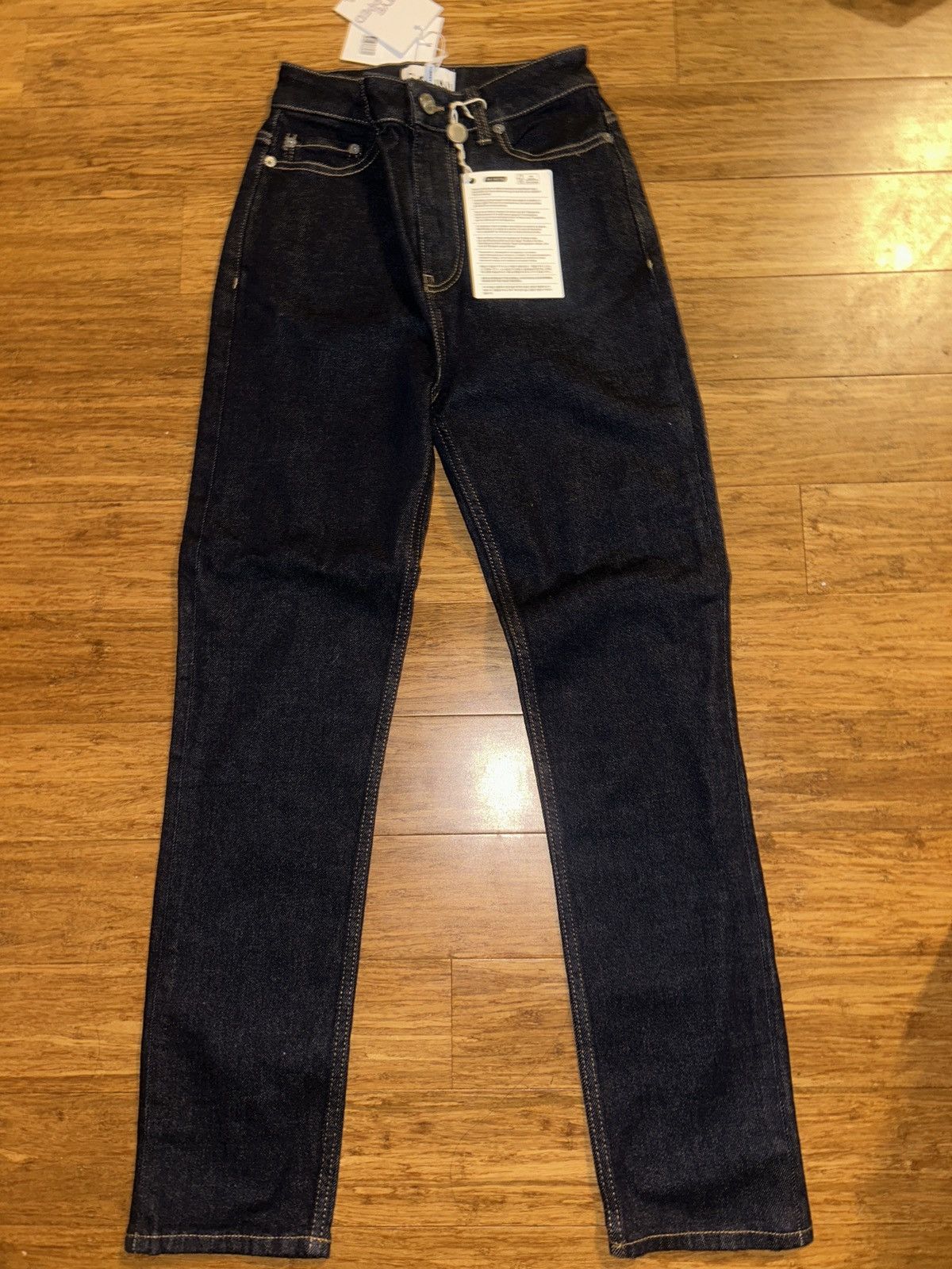 Ganni GANNI High-rise skinny jeans Dark denim Size 25W-32L Size 25" / US 0 / IT 36 - 5 Thumbnail